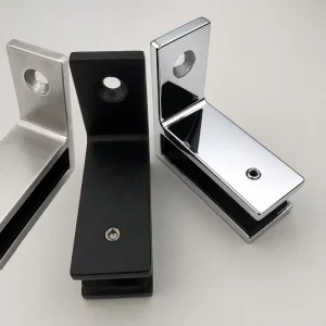 Glass to Wall Offset Fixed Clamp Modern Frameless Glass Balustrade Wall Bracket for Residential and Commercial Projects
