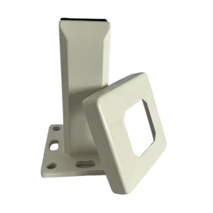 Glossy White Satin Stainless Steel Glass Clamp Floor Mounted Balustrade Bracket Rubber Pad Protects Glass Easy Installation