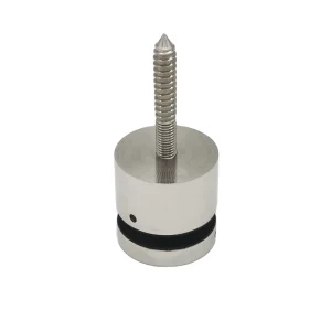 Golden Solid Adjustable Modern Wall Mount Round 304 Stainless Steel Standoff Pin For Glass Balustrade Handrail Railing Stairs