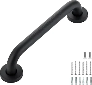 Grab Bars for Shower Anti Slip Shower Handles for Elderly Safety Shower Grab Bar Stainless Steel Handicap for Bathroom Black