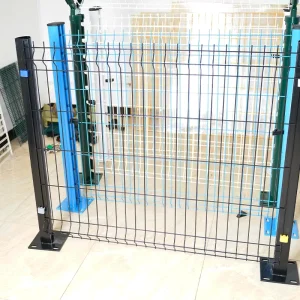 Green Heat-Treated Steel PVC-Coated 3D Fence Panel for Parks, Landscapes, and Area Demarcation
