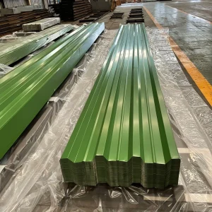 Green Metal Building Materials Corrugated Steel Roofing Sheet