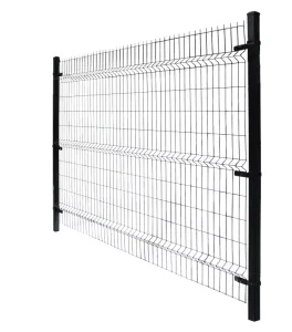 Green Triangle Bending Garden Wire Mesh Fence / Cloture En Treillis Avec Des Plis