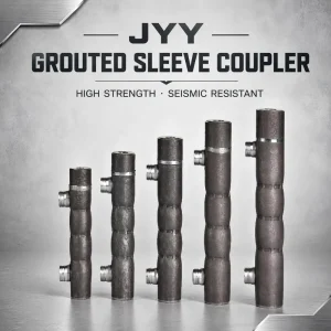 Grouted Rebar Sleeve Coupler Alloy Steel Precast Concrete Splice with Seismic Performance ISO ASTM Certified