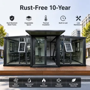 Gym Pod Outdoor Prefab Fitness Cabin Backyard Workout Room Modular Expandable Container Prefab Portable Display Hall Commercial