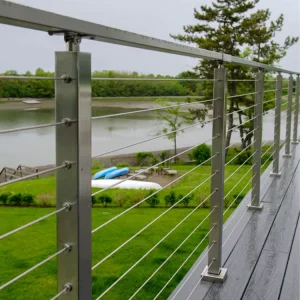 HIMOWAY METAL Hot Sales Surface Mounted Stainless Cable Railing for Stair Railing
