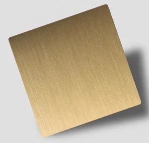 HL008 Titanium Gold Brushed Stainless Steel Decorative Panel