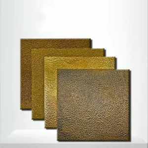 Hammered Texture Stainless Steel Copper Sheet Decorative Metal Sheet Hammered Stainless Steel Sheet for Wall and Home Decoration