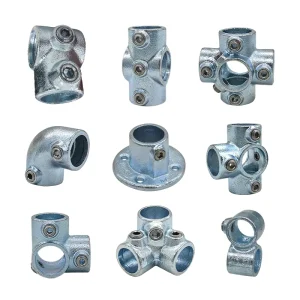 Handrail Malleable Iron Key Clamp Pipe Fittings Structural Railing Connector