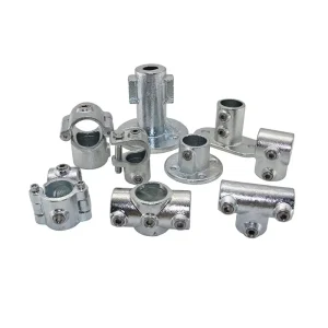 Handrail System Malleable Cast Iron Key Clamp Pipe Fittings for Playground Greenhouse Fence