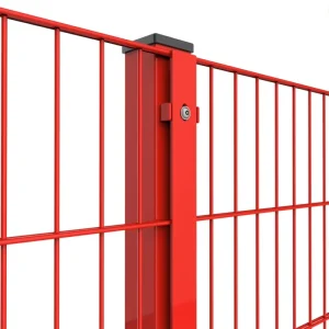 Heat-Treated Galvanized Metal Fence with Powder-Coated Double 868 Wire Mesh
