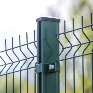 Heat-Treated Galvanized Metal Mesh Fence Panel