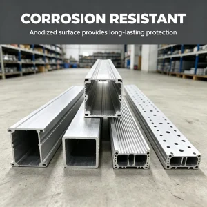Heavy Duty 6063 T5 Large Size Aluminium Extrusion Profiles High Load Bearing Capacity