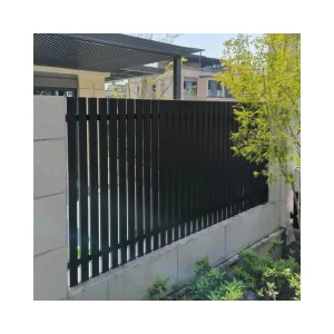 Heavy-Duty Aluminum Vertical Privacy Slat Fence Panels for Patios and Yards