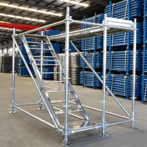 Heavy Duty American Q355 Steel Galvanized Facade Ringlock Scaffolding System For Construction Modern Design