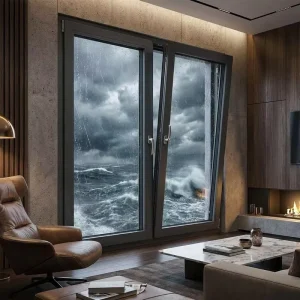 Heavy Duty Double Glazed Aluminum Casement Window Soundproof Modern House Casement Window