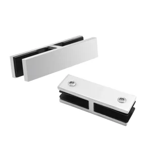 Heavy Duty Duplex 2205 Stainless Steel Satin Finish 180 Degree Glass Clip Frameless Balustrade Railing Hardware Modern DIY Rust