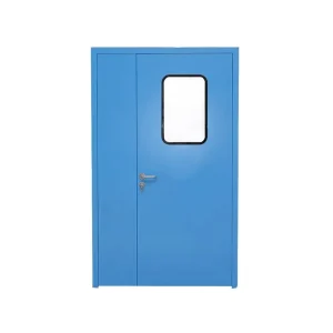 Heavy Duty Fire Rated Steel Door With View Window for Hospital and Office Use