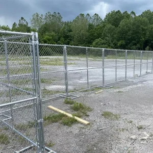 Heavy Duty Galvanized Chain Link Fence Construction Site Security Safety American Style