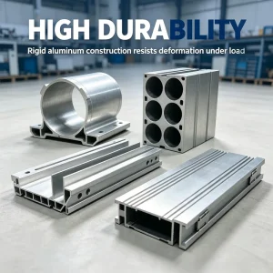 Heavy Duty Large Size Aluminum Extrusion Profiles up to 600mm Width Custom CNC Machining