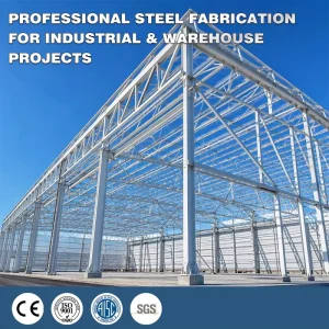Heavy Duty Large Span Steel Structure Frame Construction for Industrial Factory