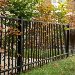 Heavy Duty Ornamental Metal Fence Panels Industrial Grade Wrought Iron Style Steel Fencing for Villa Gate