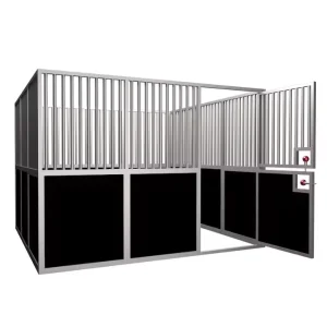 Heavy Duty Portable Steel Horse Stables Shelters with Roof Quick Installation