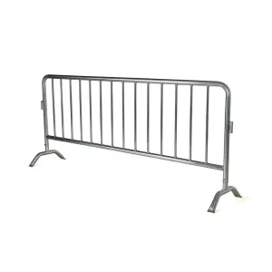 Heavy-Duty Powder-Coated Metal Traffic Control Safety Fence for Urban Areas