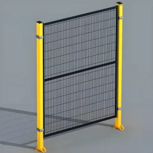 Heavy-Duty Powder-Coated Reinforced Steel Industrial Security Fence Panels