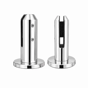 Heavy Duty Round Profile Deck Mount 160mm Length Glass Balustrade Spigot Duplex 2205 Stainless Steel Hardware
