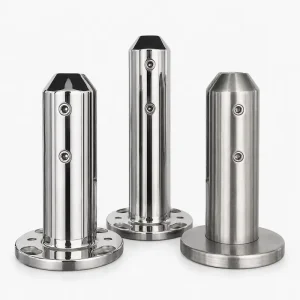 Heavy Duty Round Shape Glass Fence Spigot for 12mm Tempered Glass Balustrade Systems