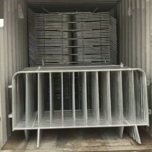 Heavy Duty Steel Crowd Control Fence Temporary Removable Pedestrian Barrier