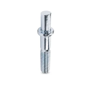 Heavy Duty Zinc Plated Carbon Steel Caster Axle Bolt Trolley Wheel Hardware Replacement Fastener for Industrial Caster Assembly
