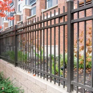 Heavy-Duty Zinc Steel Tubular Garrison Fence Panel for Warehouse Perimeter Security