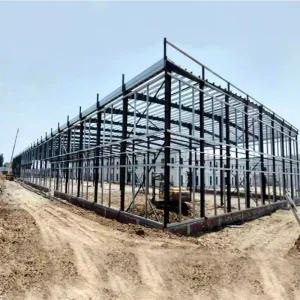 Heavy Overhead Crane Compatible Q235/Q355 Steel Prefab Steel Structure Industrial Warehouse Metal Frame Building Workshop Kits