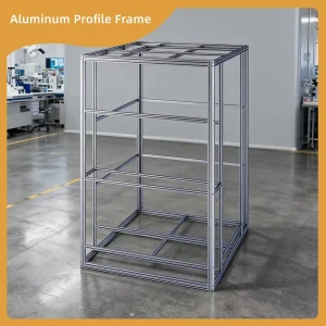 Heavy Precision Machinery Vertical Cube Aluminum Profile Frame Stable Modular Industrial Skeleton with Reinforced Profiles