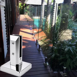 Height Adjustable Durable SS2205 Glass Spigot for Frameless Garden Glass Fence Installations