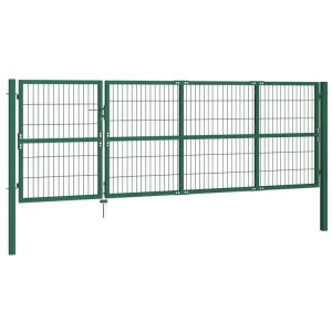 Hepeng Heavy Duty Galvanized Metal Modern Outdoor Garden Gate Eco Friendly Rodent Proof Low Cost for Front Yards