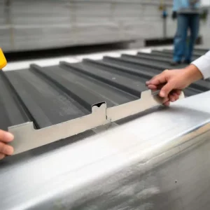High Density PU Great Wall Sandwich Panel Rigid Metal Wall Cladding for Heavy Industrial Workshops Large Warehouse Structures