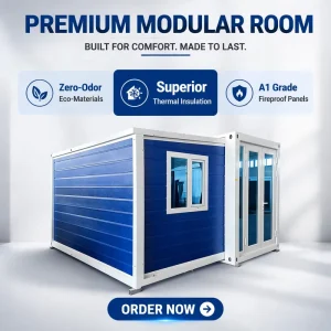 High-Density Rockwool Prefabricated Villa Ready Home Expandable Container Mobile Modern Portable Housing With 3D Guide