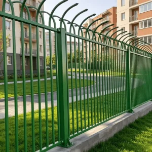 High Durability Double Wave Fence for Port Terminal Perimeter PVC Coated Metal Fence