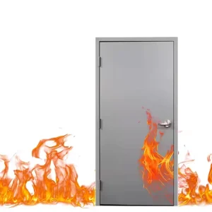 High Grade Steel Commercial Metal Fire Door Sliding Fire Door for Exterior Application for Hotels Hospitals Supermarkets Schools
