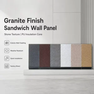 High Insulation PU Sandwich Panel Metal Siding Panel for Outdoor Building Exterior Wall Cladding