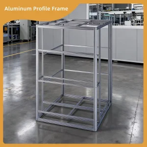 High Load Bearing Multi Layer Vertical Cube Aluminum Extrusion Frame Customizable Industrial Modular Structure