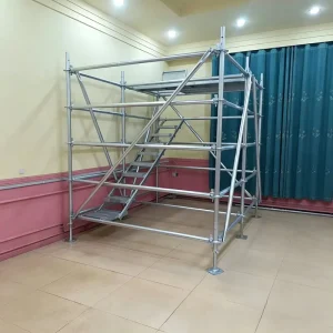 High Load Capacity Galvanized Steel Ring Lock Scaffold Standard Vertical for Industrial Construction Scaffolding Accessories
