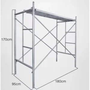 High Load Capacity Mobile Frame Scaffold Walk Through Type Scaffolding With Caster Wheels