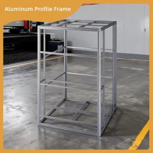High Load Vertical Cube Aluminum Extrusion Frame Lightweight Modular Industrial Structure for Heavy Duty Industrial Precision