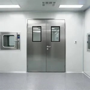 High Performance Stainless Steel Aseptic Door Bio Safe Purification Fireproof Soundproof Sealed Door for Medical Clean Room