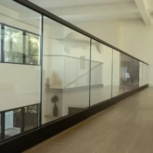 High Performance Wind Load Rated Aluminum U Channel Glass Railing Systems