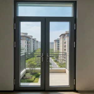 High Precision Injection Process Mid Rail Pin Connection Metal Corner Guard Safe Deformation Resistant Aluminum Swing Door